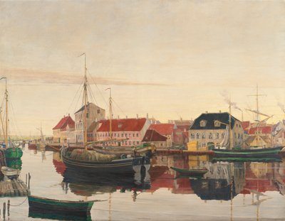 Randers Harbor by Johan Rohde